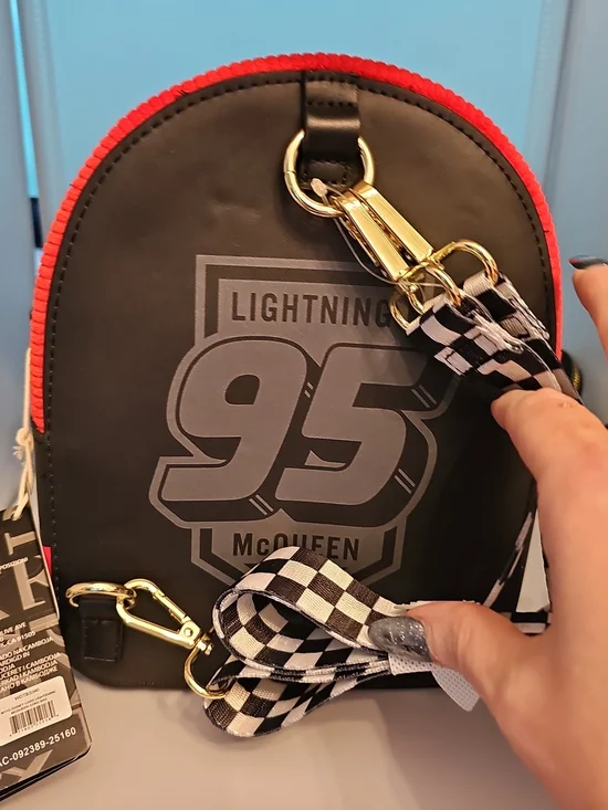 Pixar Loungefly Lightning McQueen Mini Backpack - Red - Picture 4 of 4